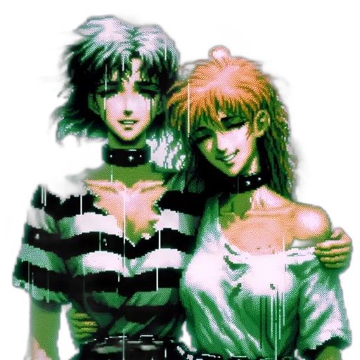 vaporwave, comic book art, cyberpunk, concept art transparent PNG cut-out