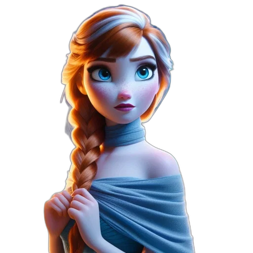 dress, face, staff, jewelry transparent PNG cut-out