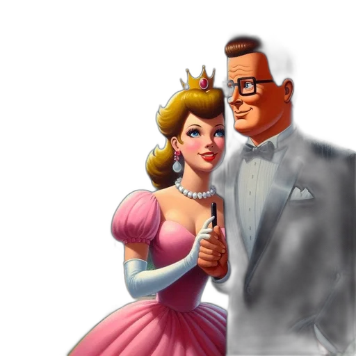 dress, crown, staff, jewelry transparent PNG cut-out