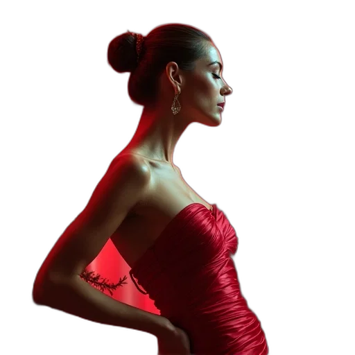 dress, jewelry, staff, crown transparent PNG cut-out