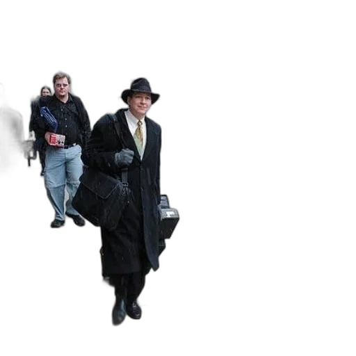hat, jacket, staff, umbrella transparent PNG cut-out