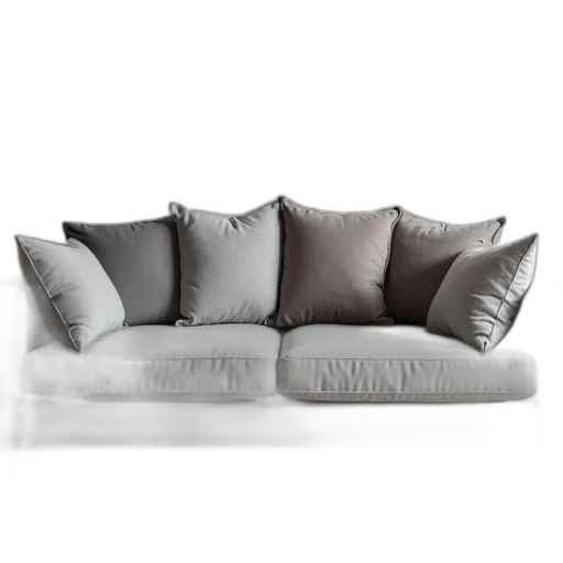 furniture, 3d render, photorealistic, monochrome transparent PNG cut-out