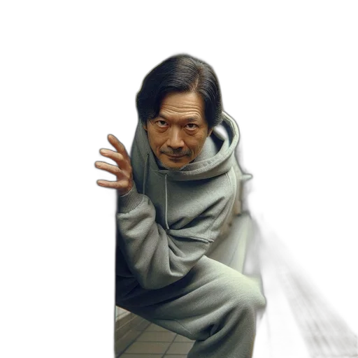 face, jacket, mask, creature transparent PNG cut-out