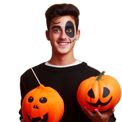 mask, face, cartoon, photorealistic transparent PNG cut-out
