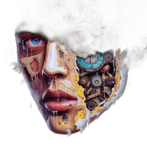 face, mask, robot, jewelry transparent PNG cut-out