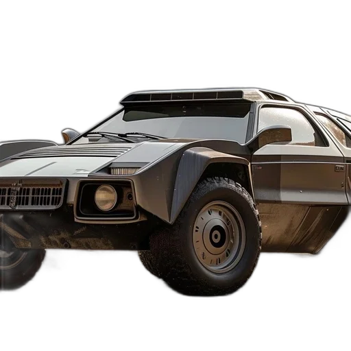 car, concept art, 3d render, photorealistic transparent PNG cut-out