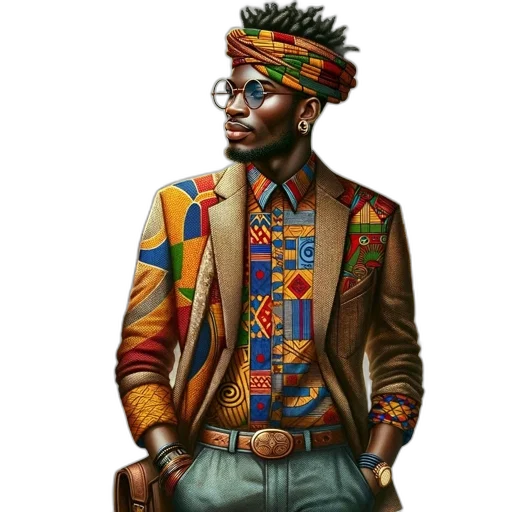jacket, staff, face, concept art transparent PNG cut-out
