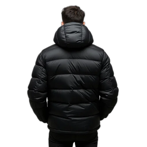 jacket, 3d render, person, standing transparent PNG cut-out