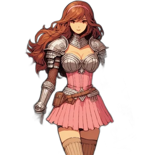 dress, sword, weapon, fantasy art transparent PNG cut-out