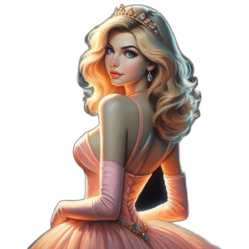 dress, crown, jewelry, face transparent PNG cut-out