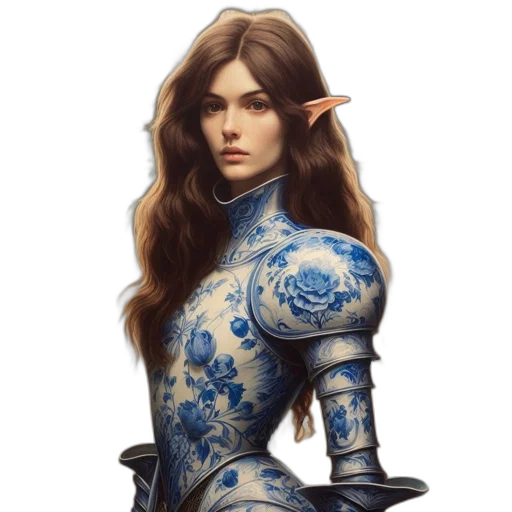 dragon, dress, face, fantasy art transparent PNG cut-out