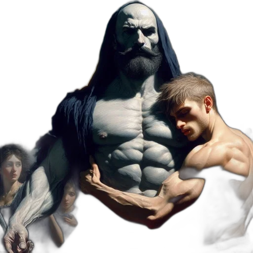 creature, concept art, photorealistic, comic book art transparent PNG cut-out