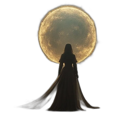 dress, mask, jewelry, staff transparent PNG cut-out