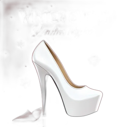 shoes, 3d render, photorealistic, festive transparent PNG cut-out