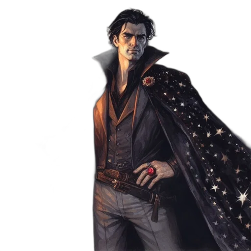 jacket, staff, concept art, comic book art transparent PNG cut-out
