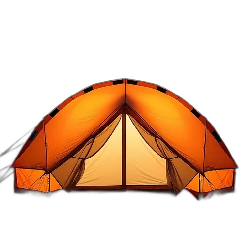 umbrella, jacket, 3d render, tent transparent PNG cut-out