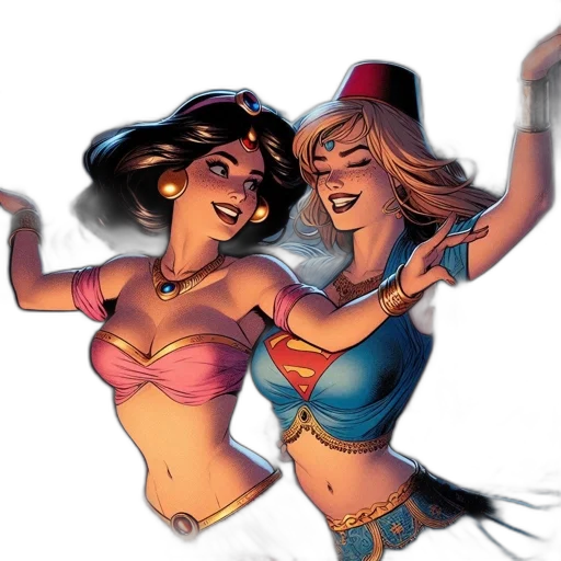 comic book art, concept art, fantasy art, neon lights transparent PNG cut-out