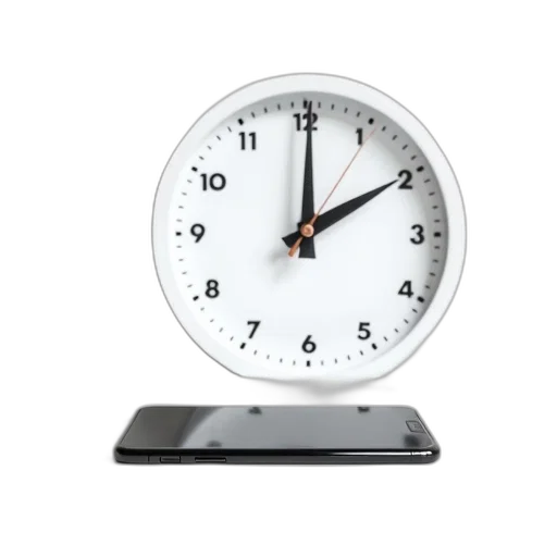 3d render, modern, wall, clock transparent PNG cut-out