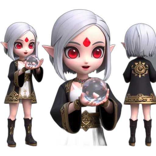 concept art, 3d render, fantasy art, pixel art transparent PNG cut-out