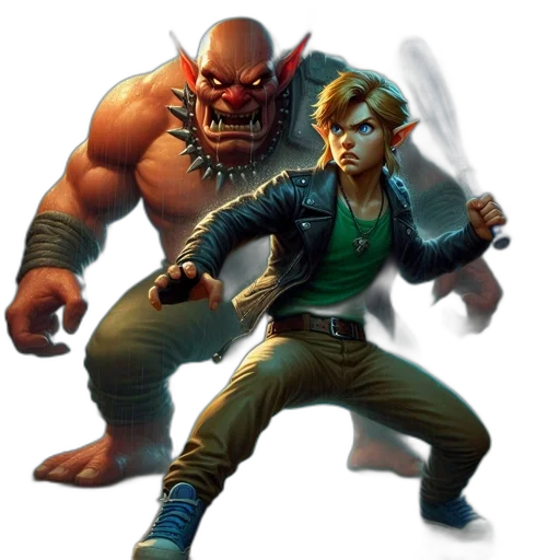 concept art, comic book art, pixel art, fantasy art transparent PNG cut-out