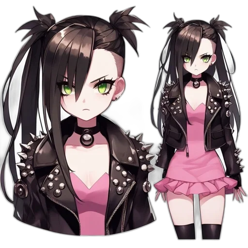jacket, creature, staff, anime transparent PNG cut-out