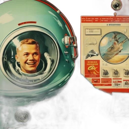 concept art, outer space, young, boy transparent PNG cut-out