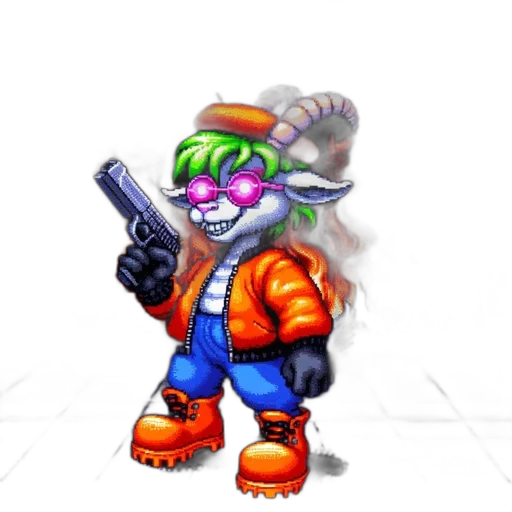 weapon, robot, staff, jacket transparent PNG cut-out
