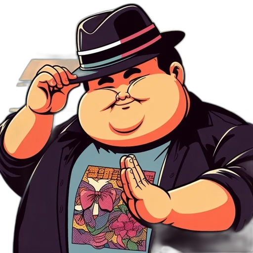 hat, staff, jacket, cartoon transparent PNG cut-out
