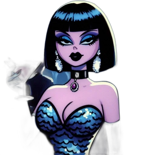 jewelry, dress, cartoon, comic book art transparent PNG cut-out