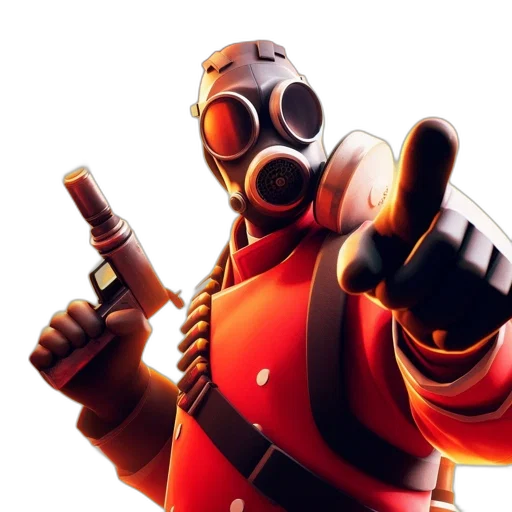 weapon, robot, mask, jacket transparent PNG cut-out
