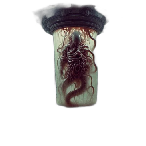 bottle, creature, hair, crown transparent PNG cut-out