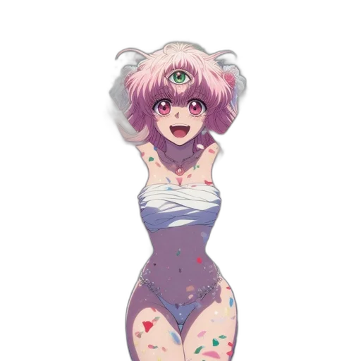 dress, creature, robot, flower transparent PNG cut-out