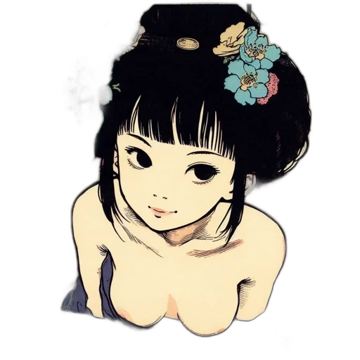 dress, flower, face, crown transparent PNG cut-out