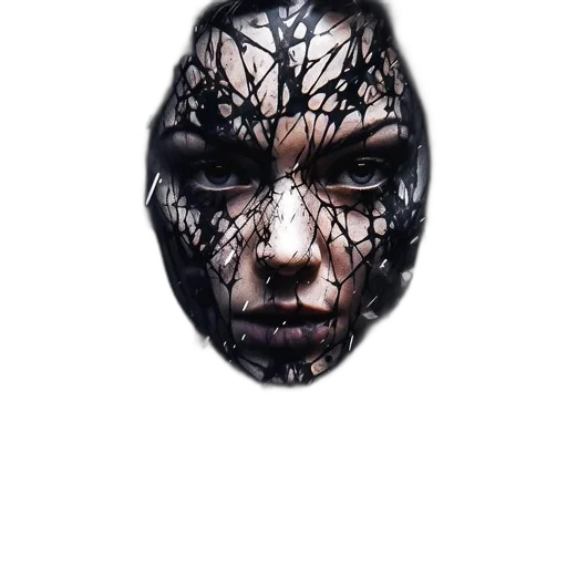 mask, face, creature, hair transparent PNG cut-out
