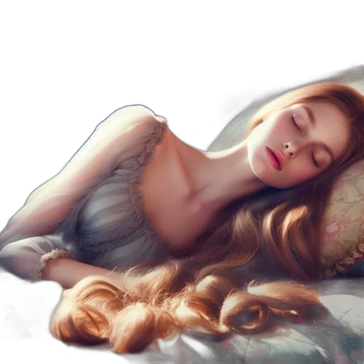 hair, dress, crown, face transparent PNG cut-out