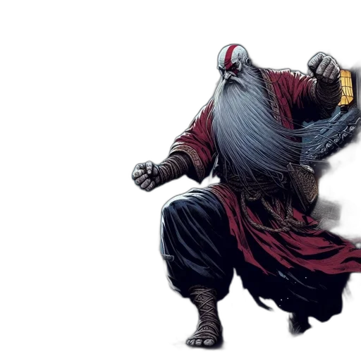 mask, dragon, creature, staff transparent PNG cut-out