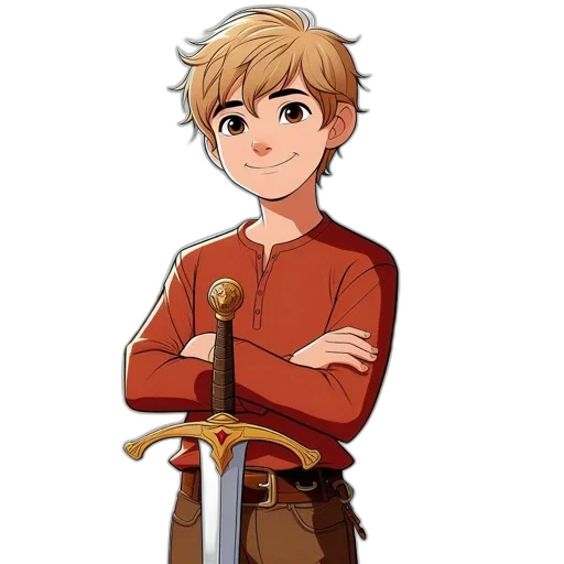 staff, sword, weapon, pixel art transparent PNG cut-out