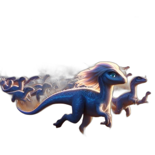 dragon, creature, staff, animal transparent PNG cut-out