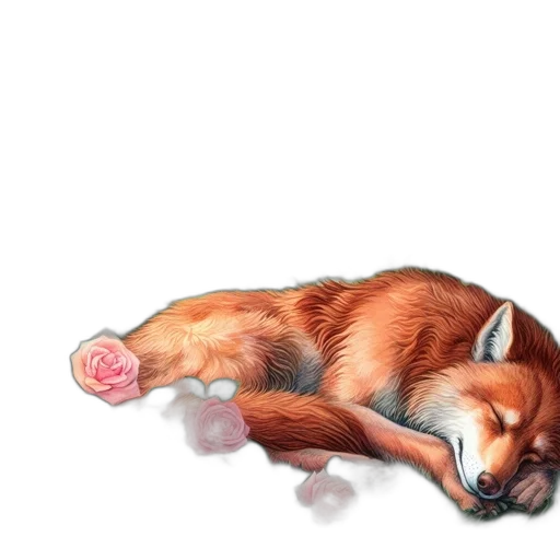 animal, staff, flower, creature transparent PNG cut-out