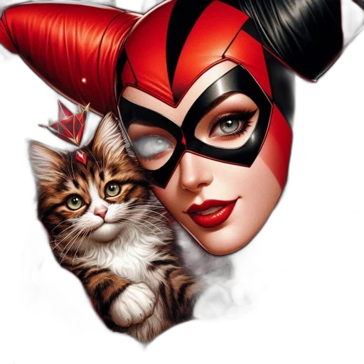 mask, animal, comic book art, photorealistic transparent PNG cut-out