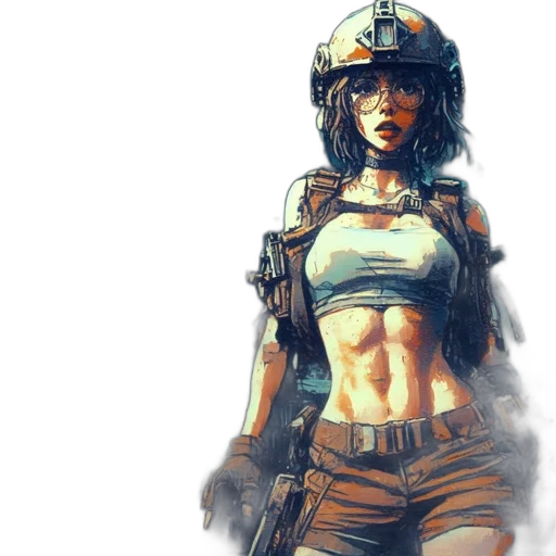 weapon, concept art, comic book art, cyberpunk transparent PNG cut-out