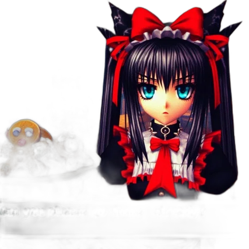creature, mask, staff, anime transparent PNG cut-out