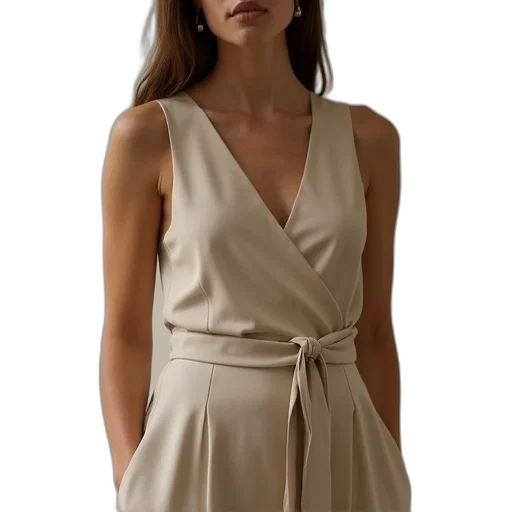 dress, staff, earth tones, monochrome transparent PNG cut-out