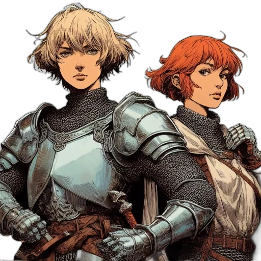 concept art, comic book art, fantasy art, pixel art transparent PNG cut-out