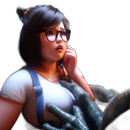 concept art, 3d render, cyberpunk, photorealistic transparent PNG cut-out