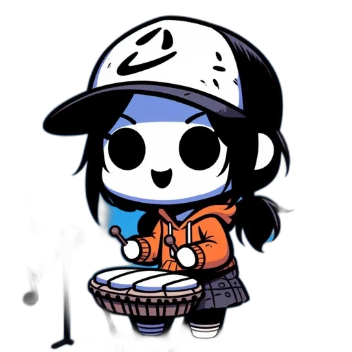 staff, food, hat, robot transparent PNG cut-out