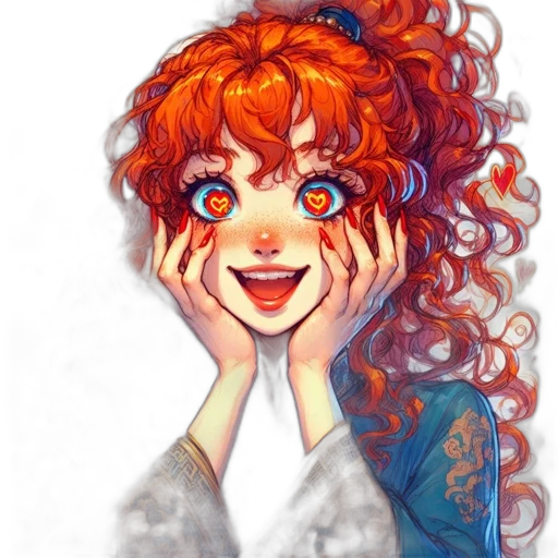 face, crown, watercolor, fantasy art transparent PNG cut-out