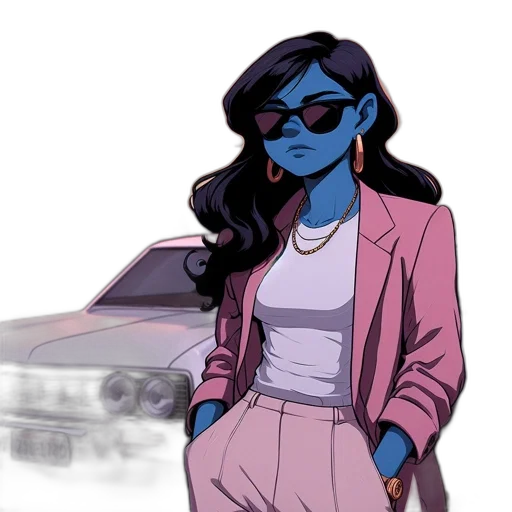 jacket, concept art, cartoon, comic book art transparent PNG cut-out