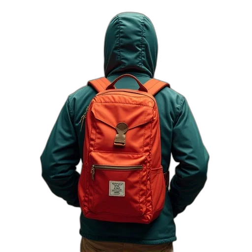 jacket, 3d render, red, green transparent PNG cut-out