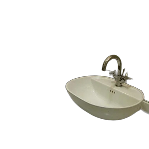 3d render, photorealistic, bathroom, white transparent PNG cut-out